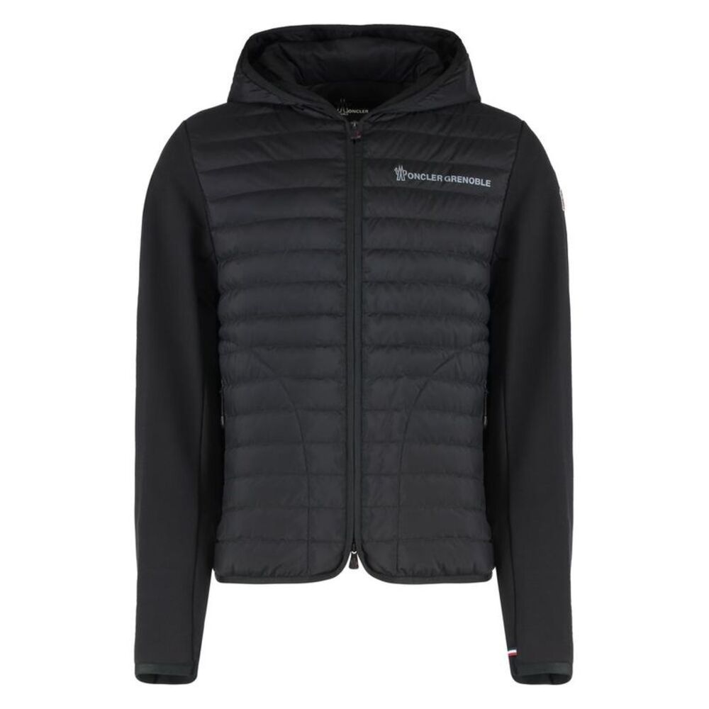 MONCLER GRENOBLE Quilted Hooded Jacket Men BLACK Sweaters & Cardigans
